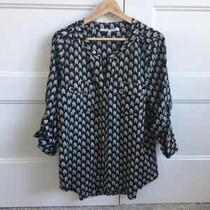 Collective Concepts 3/4 Length Womens Work Blouse